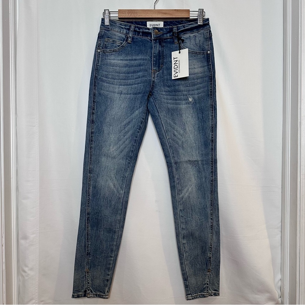 Anthropologie EVIDNT Women’s Tate Skinny Jeans High Rise Cotton Size 26 NWT